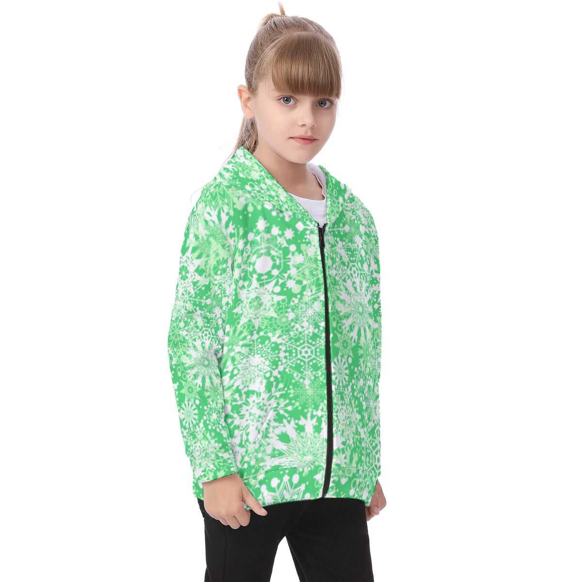 Kid's Winter Wonderland Heavy Fleece Zip Up Hoodie