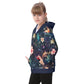 Kid's Watercolor Night Heavy Fleece Zip Up Hoodie