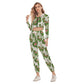 Women's Spring Time Vibes Crop Hoodie Sports Set