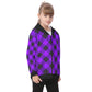 Kid's Plaid KMK Heavy Fleece Zip Up Hoodie