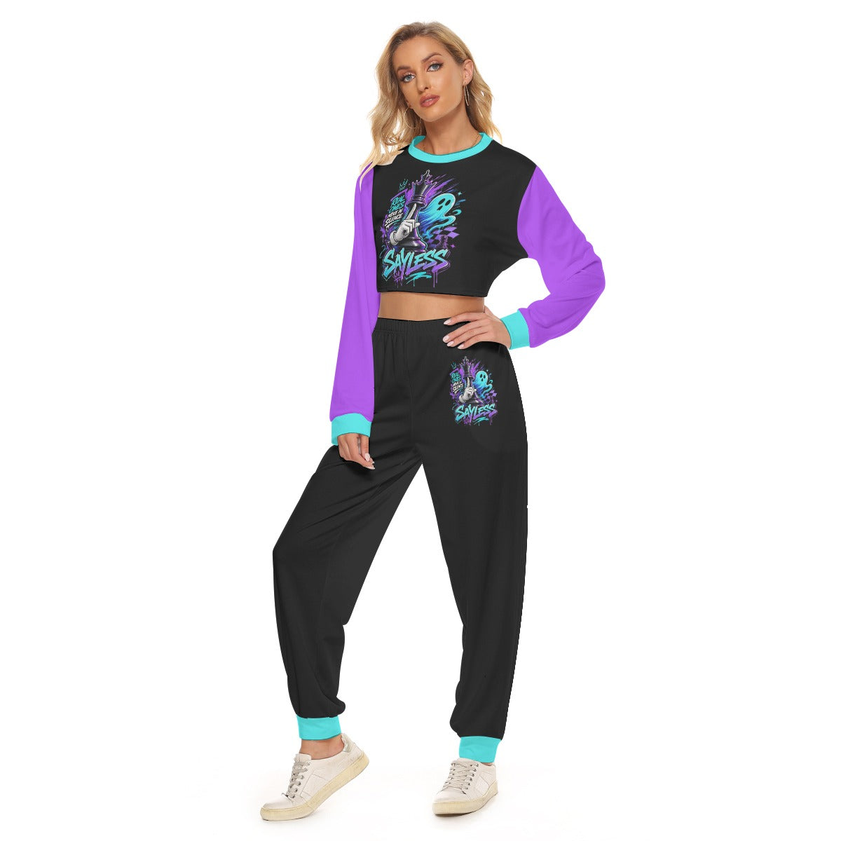 Women's Sayless Crop Sweatshirt Suit