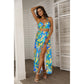 Women's Tropic Summer Vibes Tie Back Wrap Dress