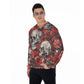 Men's Skulls & Roses Thicken Sweater