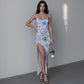 Women's Beatiful Garden Long Dress With Slit