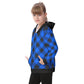Kid's Plaid KMK Heavy Fleece Zip Up Hoodie