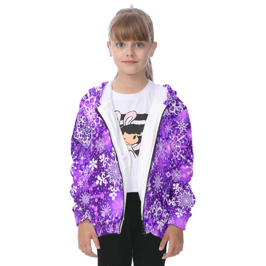 Kid's Winter Wonderland Heavy Fleece Zip Up Hoodie