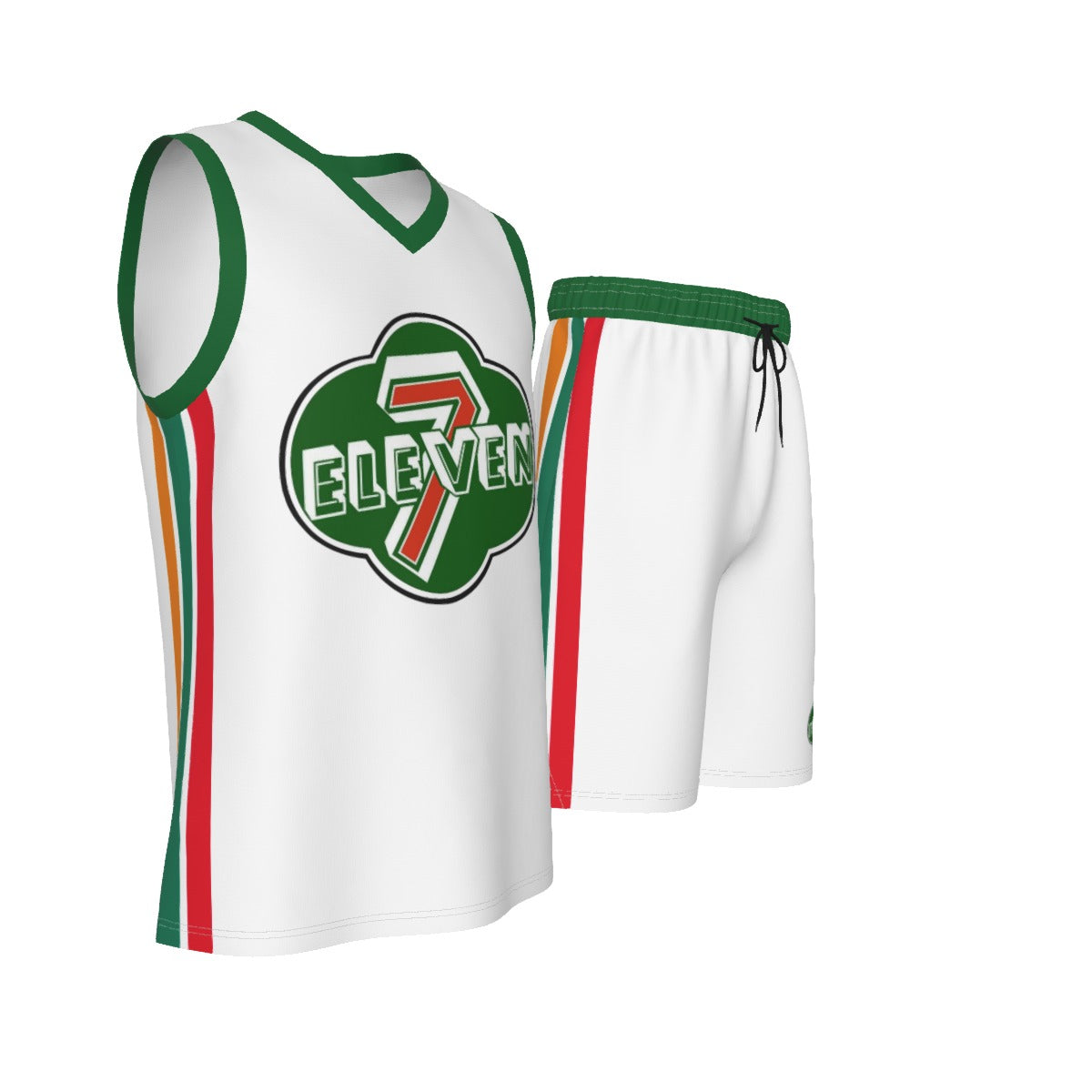 7/11 Men's V Neck Basketball Suit