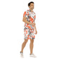 Men's Paint Splatter Short Sleeve Shirt Set