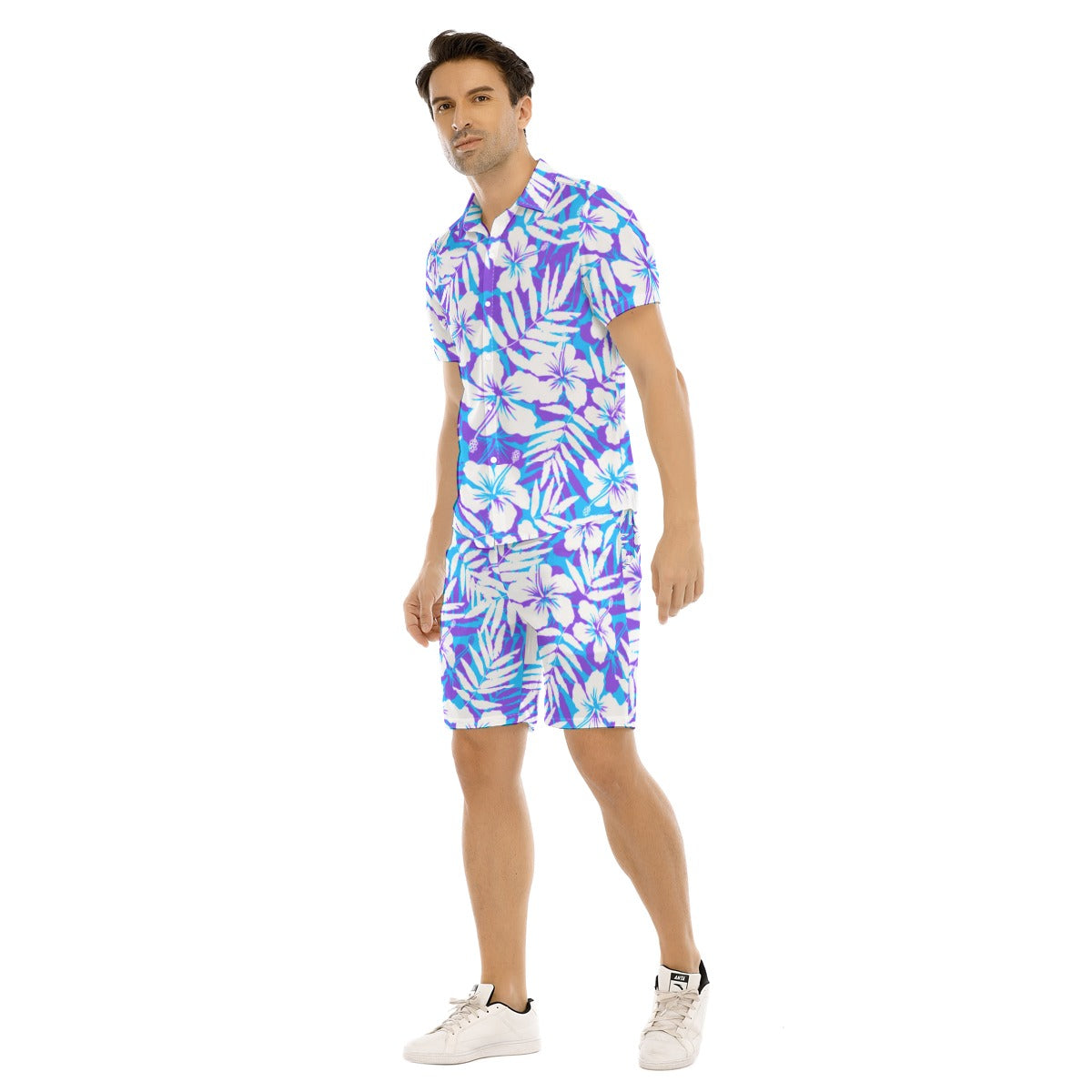 Men's Beach Vibes Short Sleeve Shirt Set
