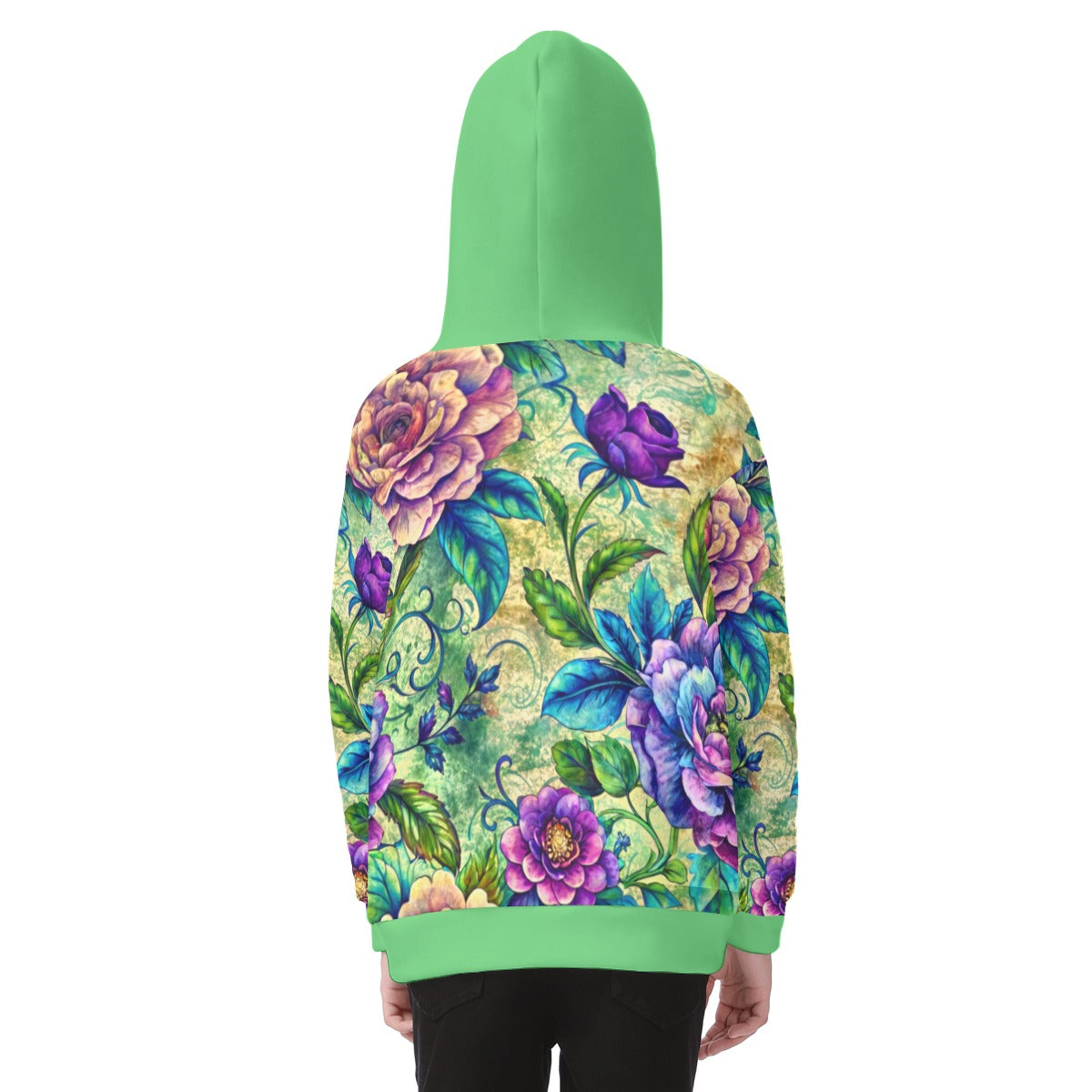 Kid's Forest Memories Heavy Fleece Zip Up Hoodie