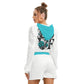 Love With Skull & Roses Women's Micro Fleece Hoodie And Shorts Set