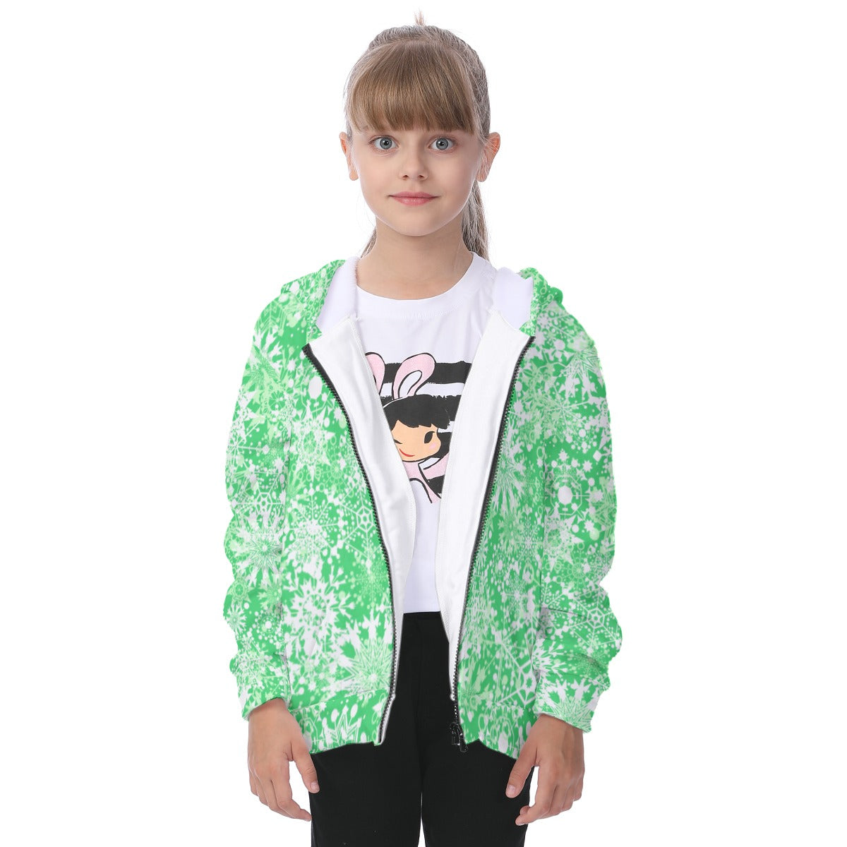 Kid's Winter Wonderland Heavy Fleece Zip Up Hoodie