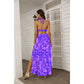 Women's Beach Vibes Tie Back Wrap Dress