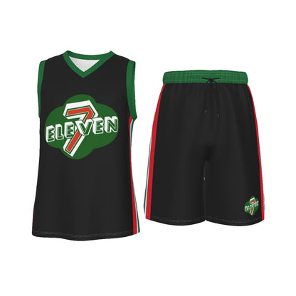 7/11 Men's V Neck Basketball Suit