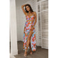 Women's Tropic Summer Vibes Tie Back Wrap Dress
