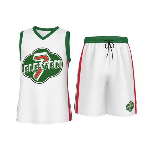 7/11 Men's V Neck Basketball Suit