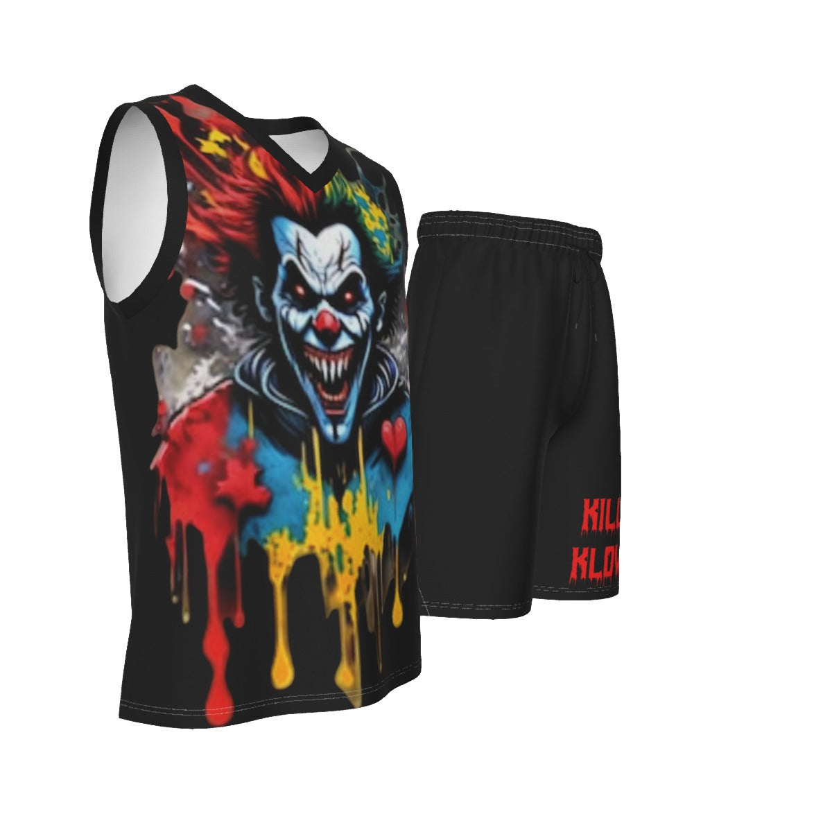 Killer Klowns Men's V Neck Basketball Suit