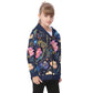 Kid's Watercolor Night Heavy Fleece Zip Up Hoodie