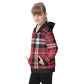 Kid's Plaid KMK Heavy Fleece Zip Up Hoodie