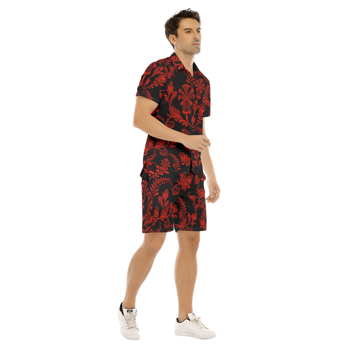 Men's Midnight Bloom Short Sleeve Shirt Set