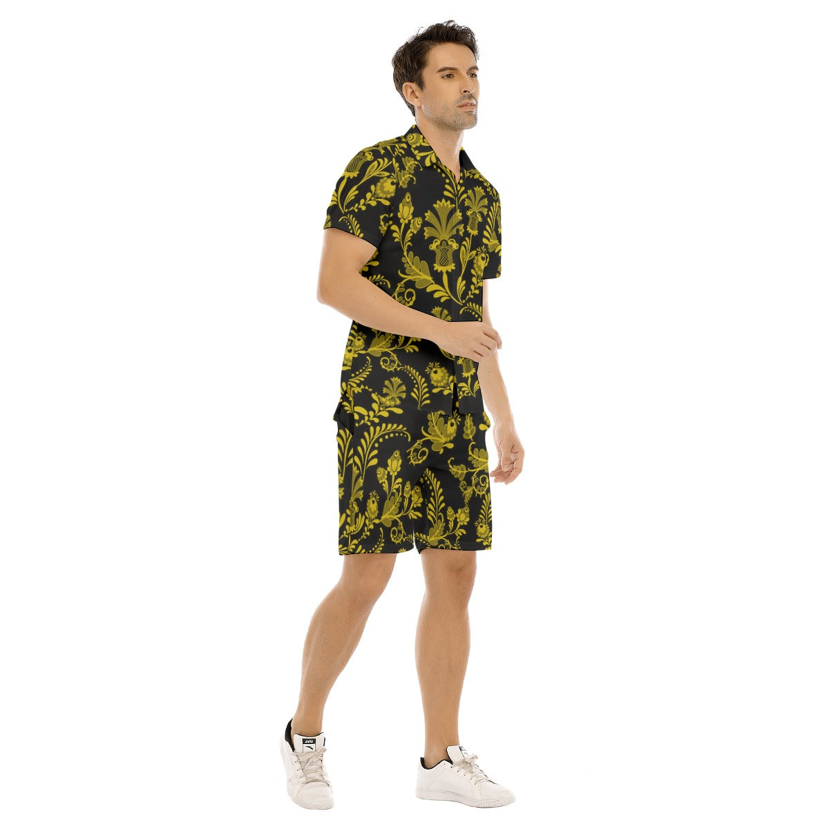 Men's Midnight Bloom Short Sleeve Shirt Set