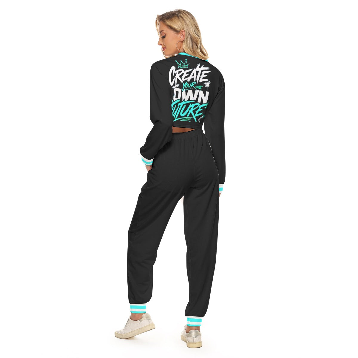 Create Your Own Future Women's Crop Sweatshirt Suit