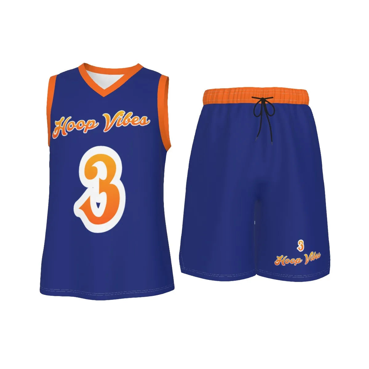 Hoop Vibes #3 Men's V Neck Basketball Suit