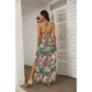 Women's Tropic Summer Vibes Tie Back Wrap Dress