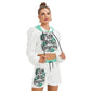 Cute But Dangerous Women's Micro Fleece Hoodie And Shorts Set