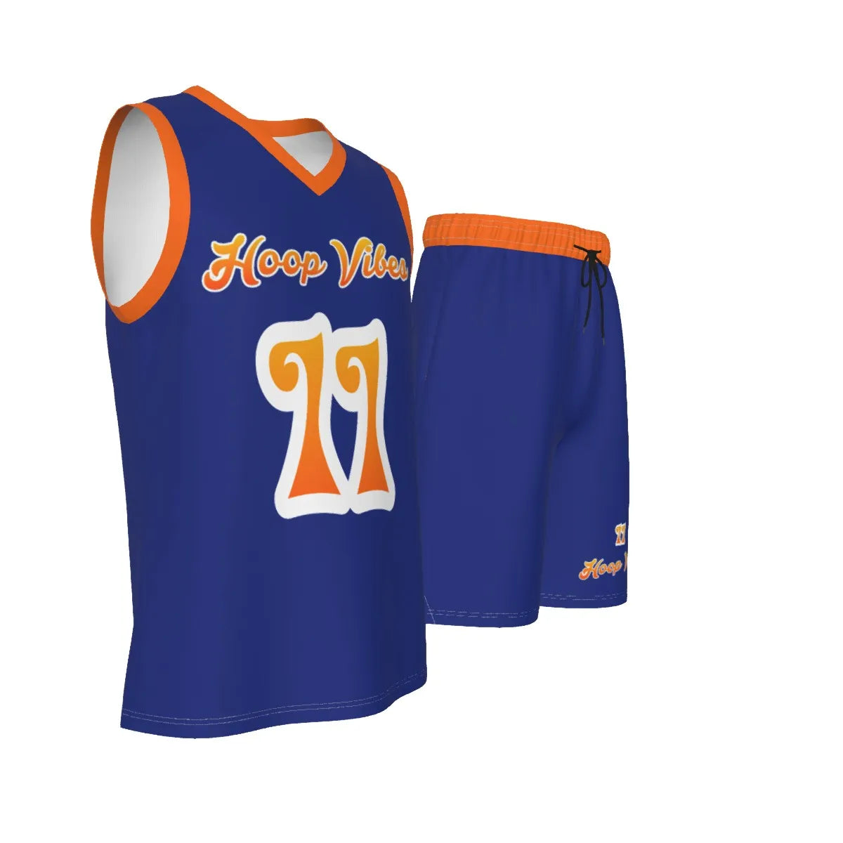 Hoop Vibes #11 Men's V Neck Basketball Suit