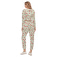 Queen Of Hearts Women's Crop Hoodie Sports Set