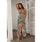 Women's Tropic Summer Vibes Tie Back Wrap Dress