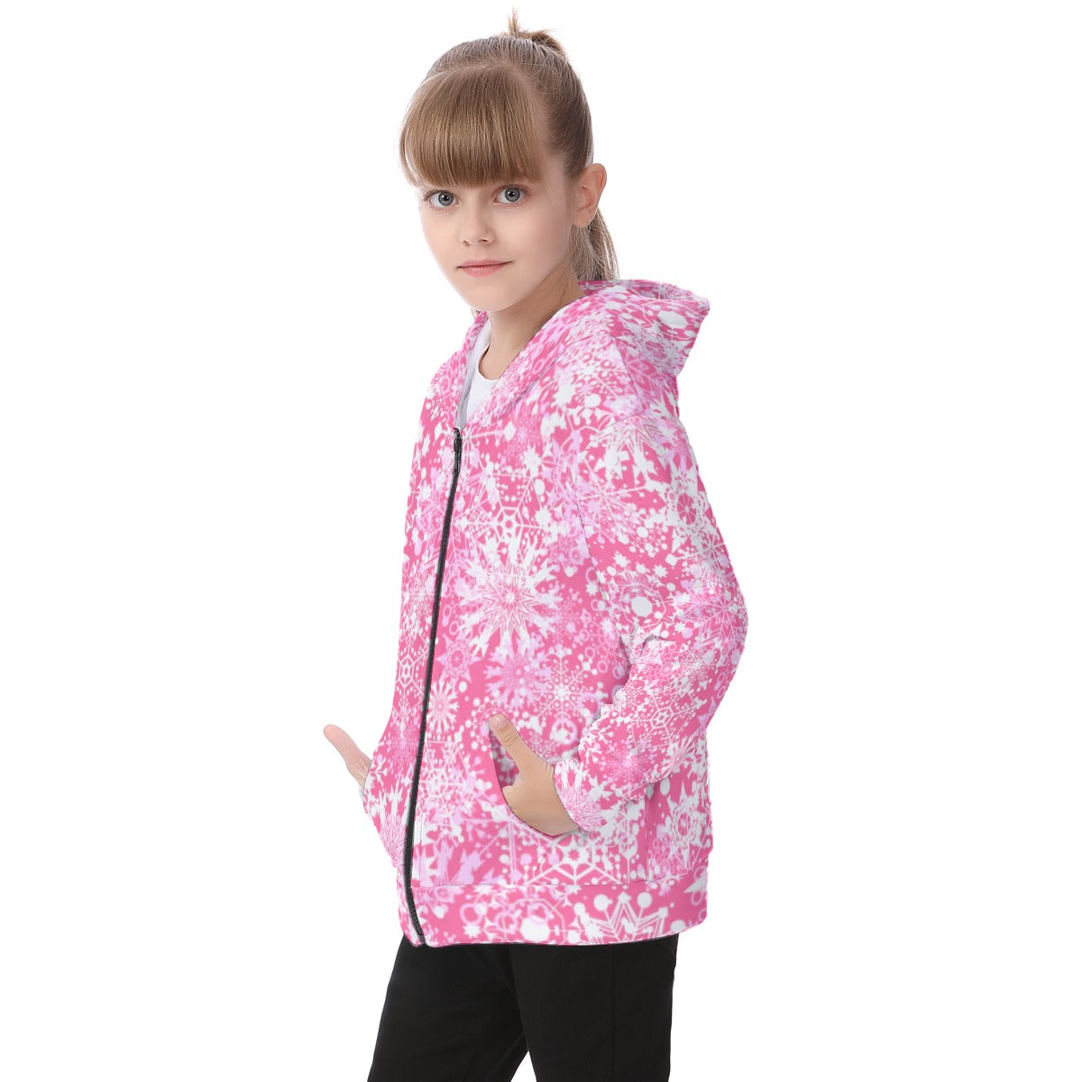 Kid's Winter Wonderland Heavy Fleece Zip Up Hoodie