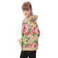 Kid's Baroque Florals Heavy Fleece Zip Up Hoodie