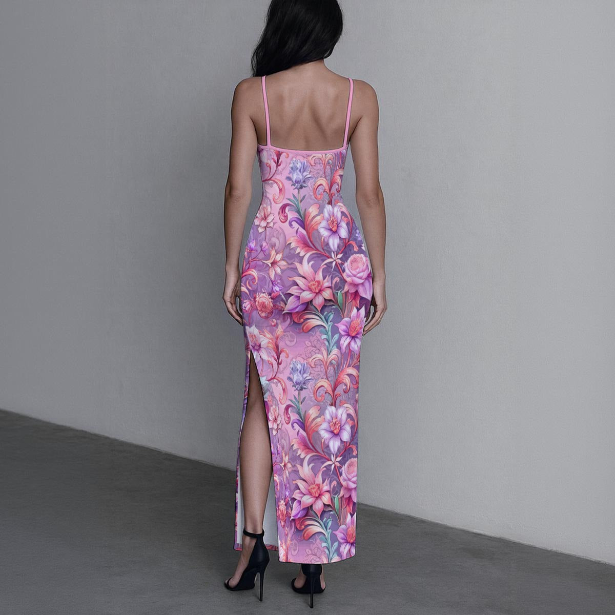 Women's Beatiful Garden Long Dress With Slit