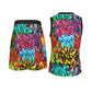 Graffiti Style Men's V Neck Basketball Suit