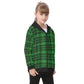 Kid's Plaid KMK Heavy Fleece Zip Up Hoodie