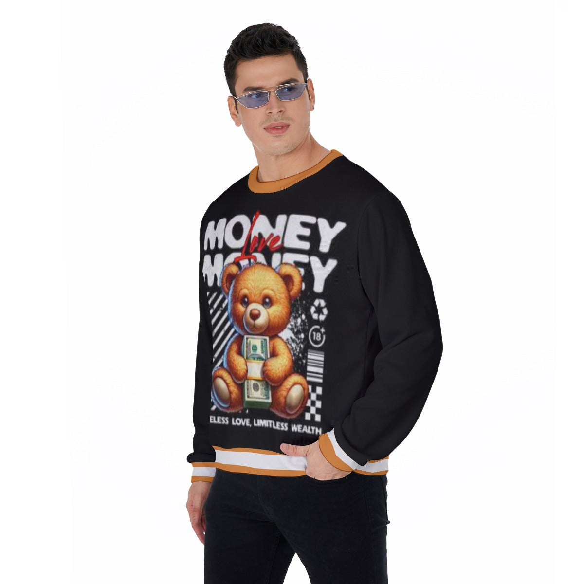 Love Money Men's Thicken Sweater