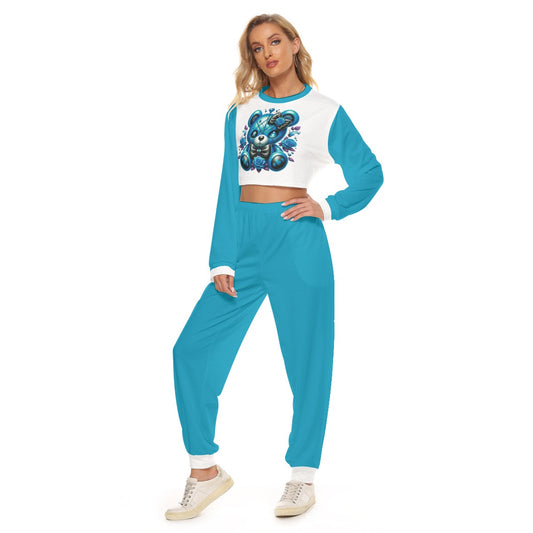 Women's My Cuteness Crop Sweatshirt Suit
