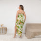 Women's Beach Vibes Oblique-Shoulder Exposure Dress With Side Split (Plus Size)