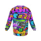 Graffiti Style Men's Drop Shoulder Round Neck Long-Sleeved Sweatshirt