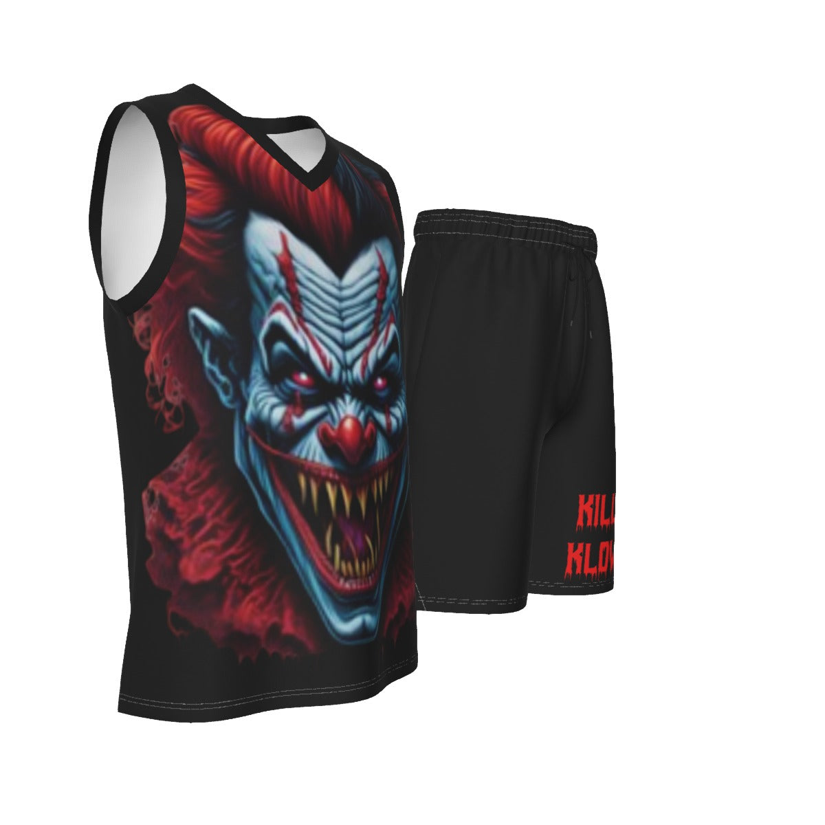 Killer Klowns Men's V Neck Basketball Suit