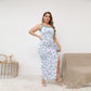 Women's Queen Of Hearts Oblique-Shoulder Exposure Dress With Side Split (Plus Size)