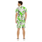 Men's Paint Splatter Short Sleeve Shirt Set