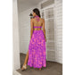 Women's Beach Vibes Tie Back Wrap Dress