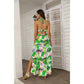 Women's Tropic Summer Vibes Tie Back Wrap Dress