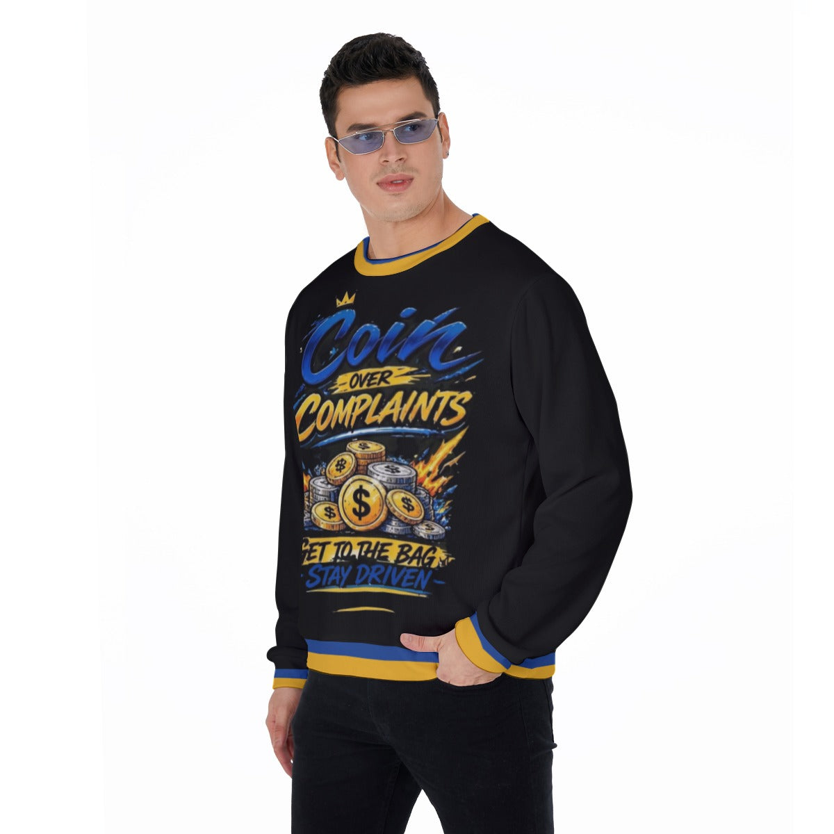 Coins Over Complaints Men's Thicken Sweater