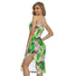 Tropic Summer Vibes Back Cross Cami Dress
