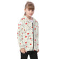Kid's Queen Of Hearts Heavy Fleece Zip Up Hoodie