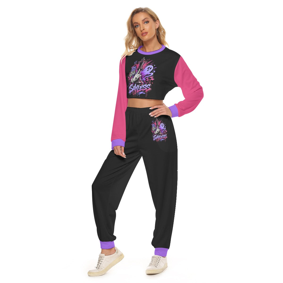 Women's Sayless Crop Sweatshirt Suit